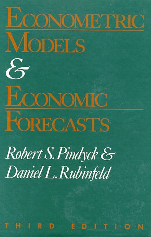 Beispielbild fr Econometric Models and Economic Forecasts zum Verkauf von SecondSale