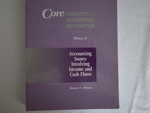 9780070501980: Core Concepts of Accounting Information