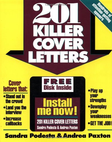 Stock image for 201 Killer Cover Letters for sale by Wonder Book