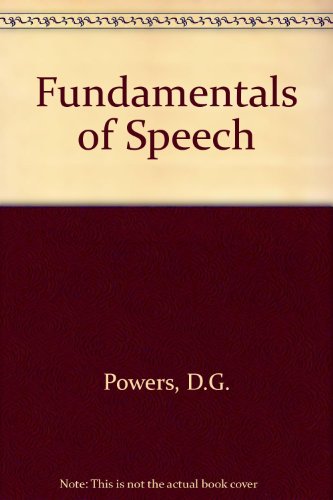 Imagen de archivo de Fundamentals of speech a la venta por Better World Books