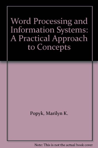 Stock image for Word Processing and Information Systems : A Practical Approach to Concepts for sale by Better World Books