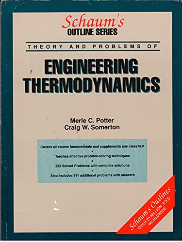 Beispielbild fr Schaum's Outline of Mechanical Engineering Thermodynamics : Including Hundreds of Solved Problems zum Verkauf von Better World Books