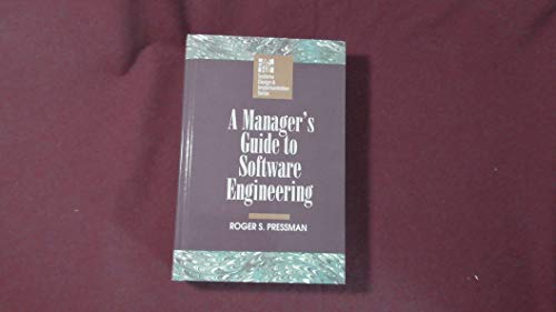 Beispielbild fr A Manager's Guide to Software Engineering zum Verkauf von Wonder Book