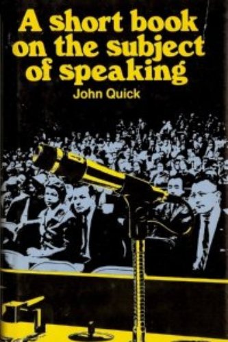 9780070510500: A Short Book on the Subject of Speaking