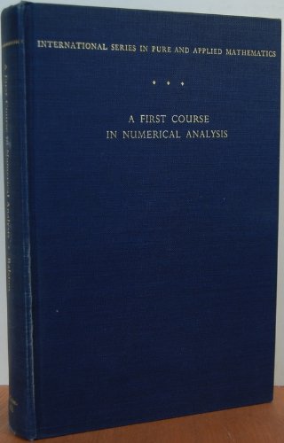 9780070511576: First Course in Numerical Analysis