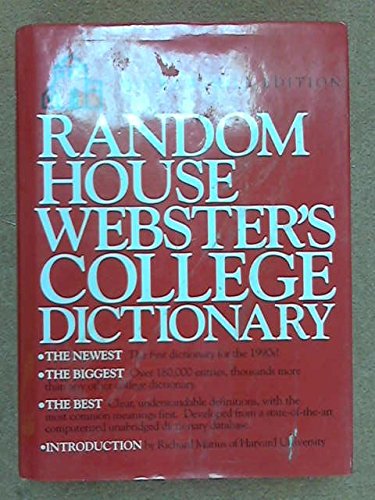 Stock image for Random House Webster's College Dictionary (McGraw-Hill Edition) for sale by HPB-Emerald