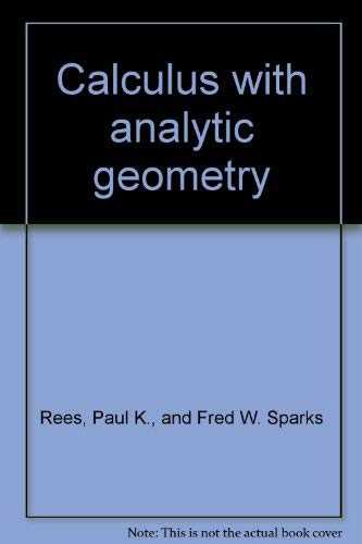 Stock image for Calculus with Analytic Geometry for sale by HPB-Red