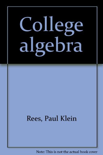 Stock image for College Algebra for sale by Better World Books