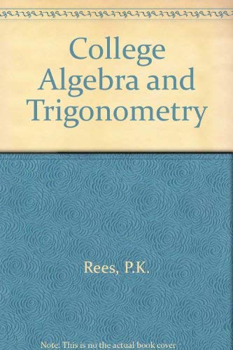 Stock image for College Algebra With Trigonometry for sale by SecondSale