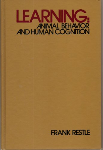 Beispielbild fr Learning: Animal Behaviour and Human Cognition (McGraw-Hill Series in Psychology) zum Verkauf von Anybook.com