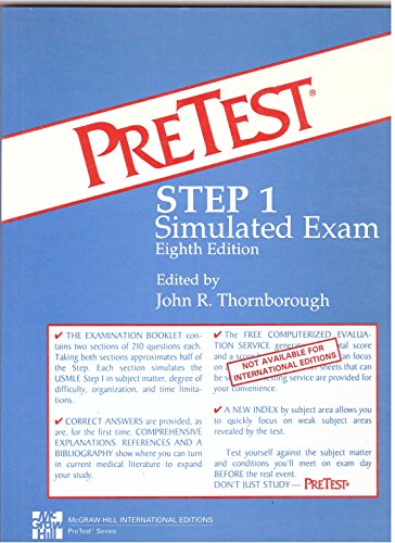 Imagen de archivo de Pretest Step 1 Simulated Examination a la venta por SecondSale