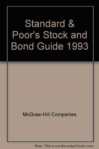 9780070520943: Standard & Poor's Stock and Bond Guide 1993