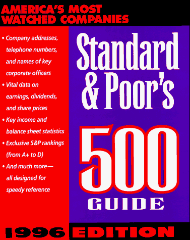 Imagen de archivo de Standard and Poor's 500 Guide a la venta por ThriftBooks-Dallas