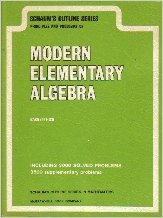 Imagen de archivo de Schaum's Modern Elementary Algebra a la venta por ThriftBooks-Atlanta