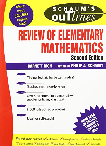 Stock image for Schaum's Outline of Review of Elementary Mathematics for sale by Wonder Book