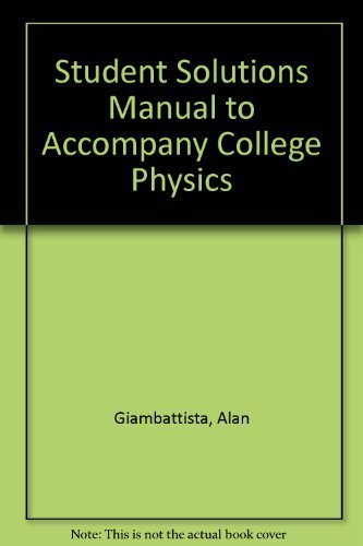 Beispielbild fr Student Solutions Manual to accompany College Physics zum Verkauf von HPB-Red