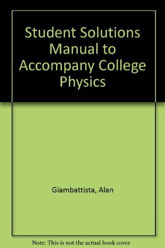 Stock image for Student Solutions Manual to accompany College Physics for sale by HPB-Red