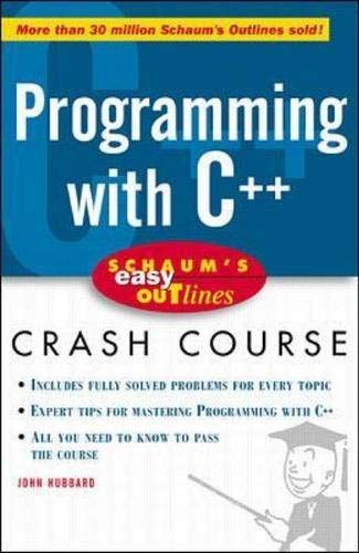 Beispielbild fr Schaum's Easy Outline: Programming with C++ (Schaum's Easy Outlines) zum Verkauf von AwesomeBooks