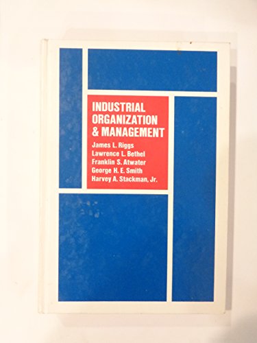 Stock image for Industrial Organization and Management for sale by Mispah books