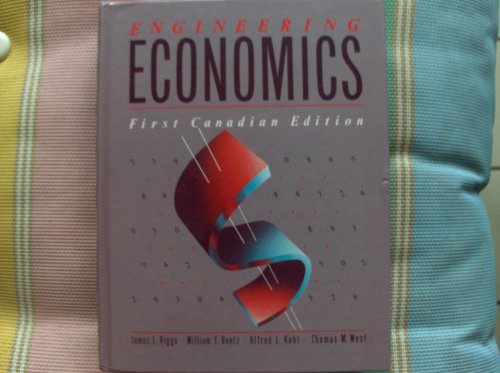 Stock image for Engineering Economics: Instructor's Manual for sale by ThriftBooks-Dallas