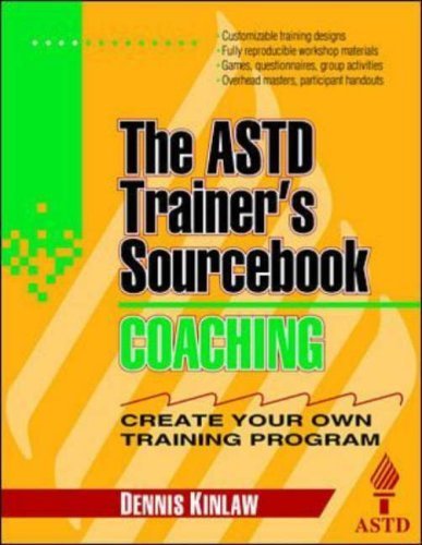 Beispielbild fr Coaching : The ASTD Trainer's Sourcebook zum Verkauf von Better World Books: West