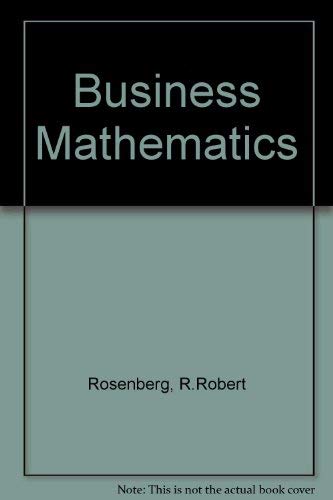 Imagen de archivo de Business mathematics a la venta por Wonder Book