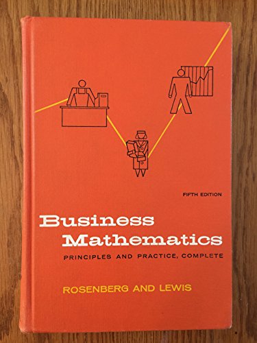 Imagen de archivo de Business Mathematics a la venta por Cambridge Rare Books