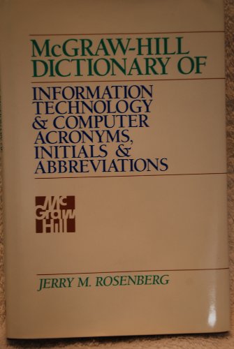 9780070539365: McGraw-Hill Dictionary of Information Technology and Computer Acronyms, Initials and Abbreviations