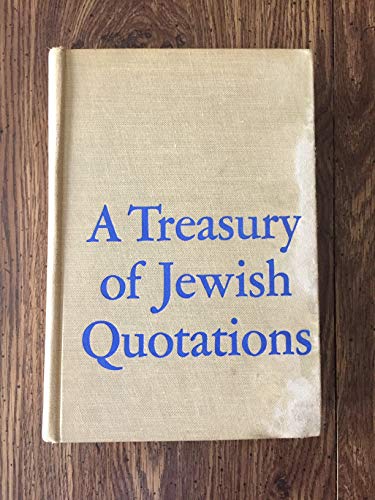 Beispielbild fr Leo Rosten's treasury of Jewish quotations zum Verkauf von Wonder Book