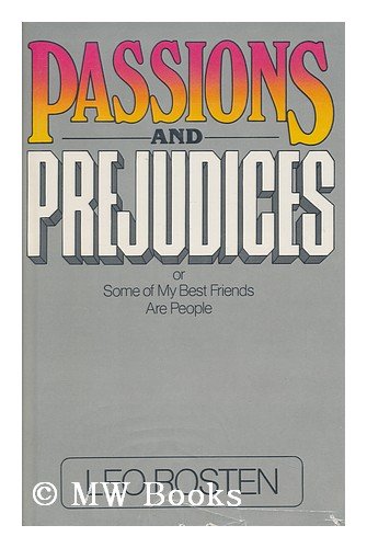 Beispielbild fr Passions and Prejudices zum Verkauf von Better World Books