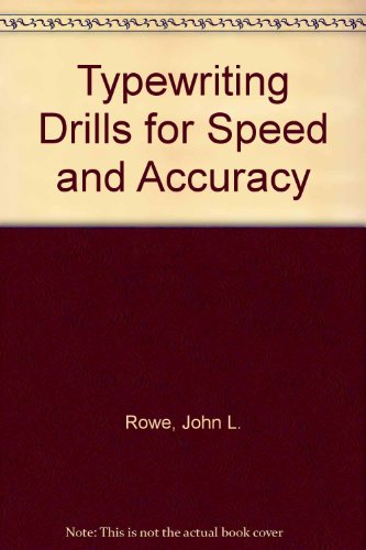 9780070541474: Typewriting Drills for Speed and Accuracy