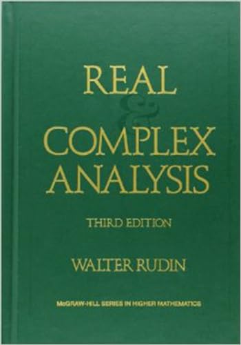 9780070542341: Real and Complex Analysis (Higher Mathematics Series)