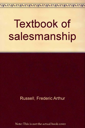 9780070543348: Title: Textbook of salesmanship