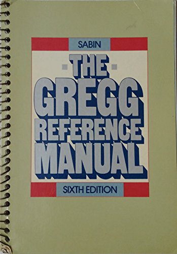 Imagen de archivo de The Gregg Reference Manual a la venta por Your Online Bookstore