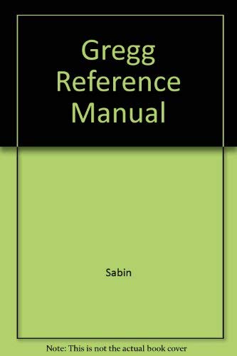 9780070544031: Gregg Reference Manual