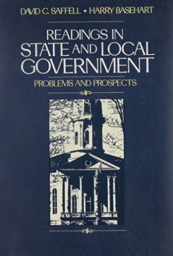 Imagen de archivo de Readings In State and Local Government a la venta por HPB-Red