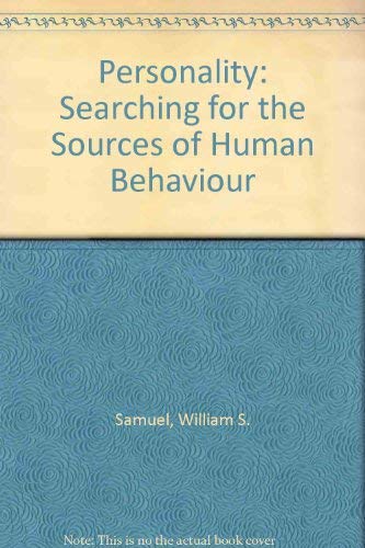 Imagen de archivo de Personality : Searching for the Sources of Human Behavior a la venta por Better World Books