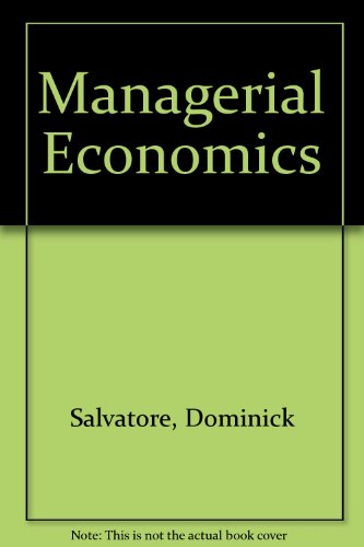 9780070545342: Managerial Economics