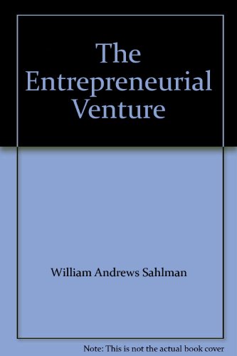 Imagen de archivo de Entrepreneurial Venture a la venta por Better World Books