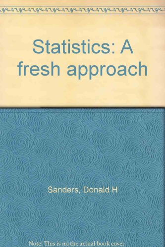 Imagen de archivo de Statistics: a Fresh Approach a la venta por BookHolders