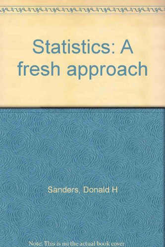 Stock image for Statistics: a Fresh Approach for sale by BookHolders