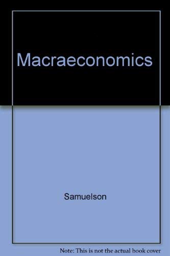 Imagen de archivo de Macroeconomics a la venta por ThriftBooks-Atlanta