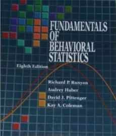 Imagen de archivo de Fundamentals of Behavioral Statistics a la venta por HPB-Red