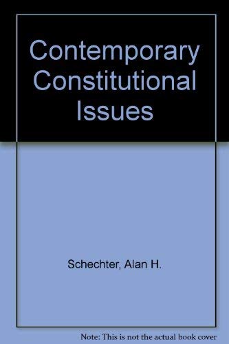 Stock image for Contemporary constitutional issues for sale by Better World Books