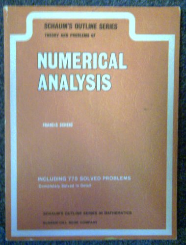 9780070551978: Schaum's Outline of Numerical Analysis (Schaum's Outline Series)