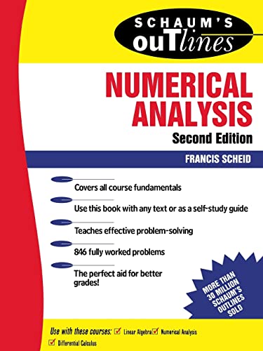 Beispielbild fr Schaum's Outline of Theory and Problems of Numerical Analysis zum Verkauf von Anybook.com