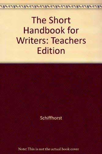 Imagen de archivo de The Short Handbook for Writers a la venta por -OnTimeBooks-