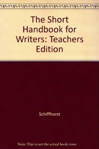 9780070553453: The Short Handbook for Writers: Teachers Edition