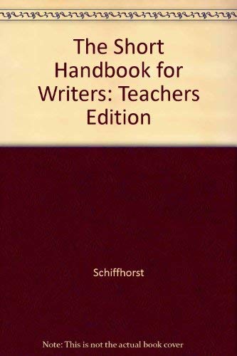 Immagine dell'editore per The Short Handbook for Writers venduto da Robinson Street Books, IOBA