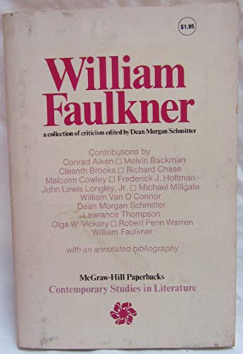 Imagen de archivo de William Faulkner: A Collection of Criticism a la venta por Faith In Print